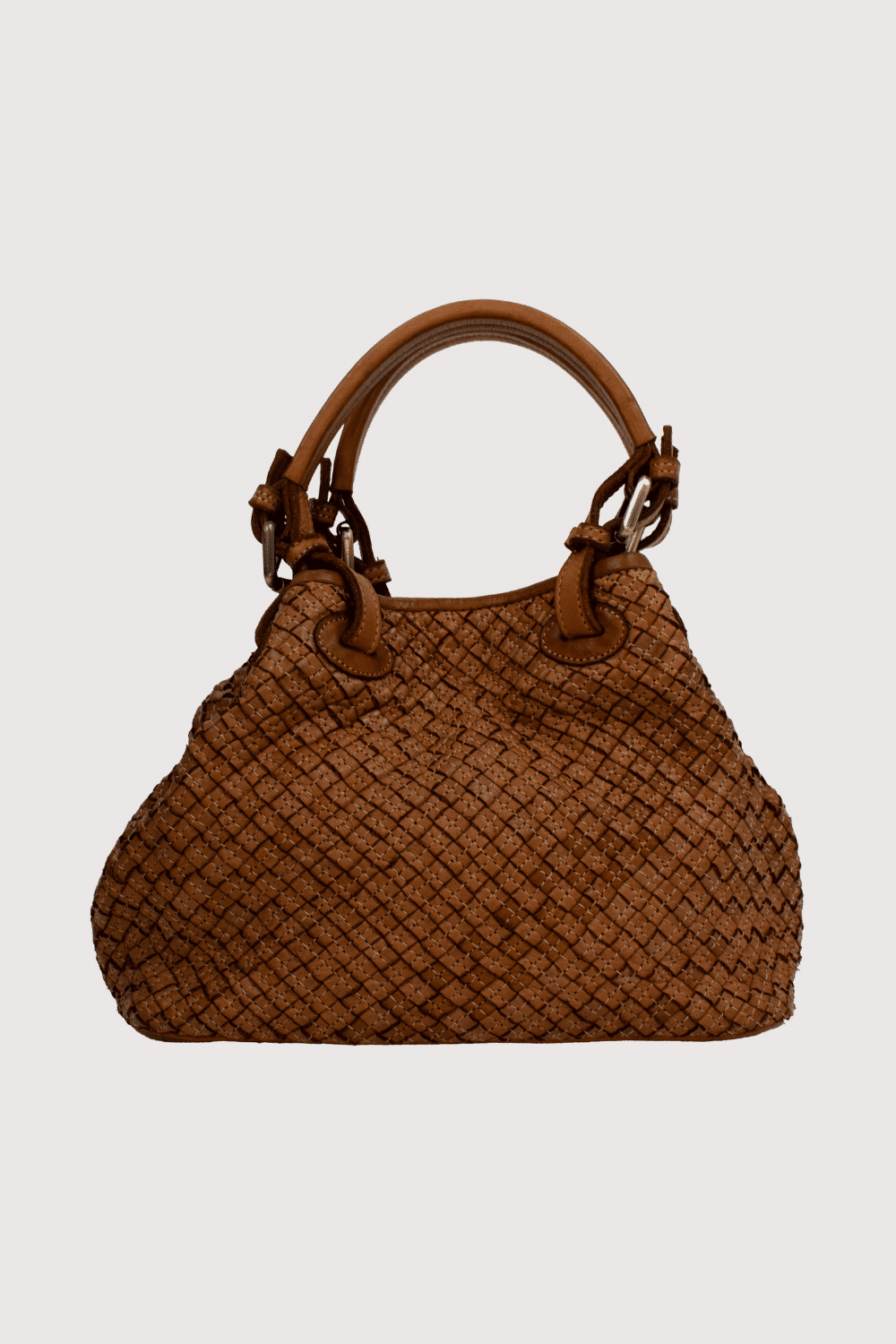 Italian Leather Woven Bag