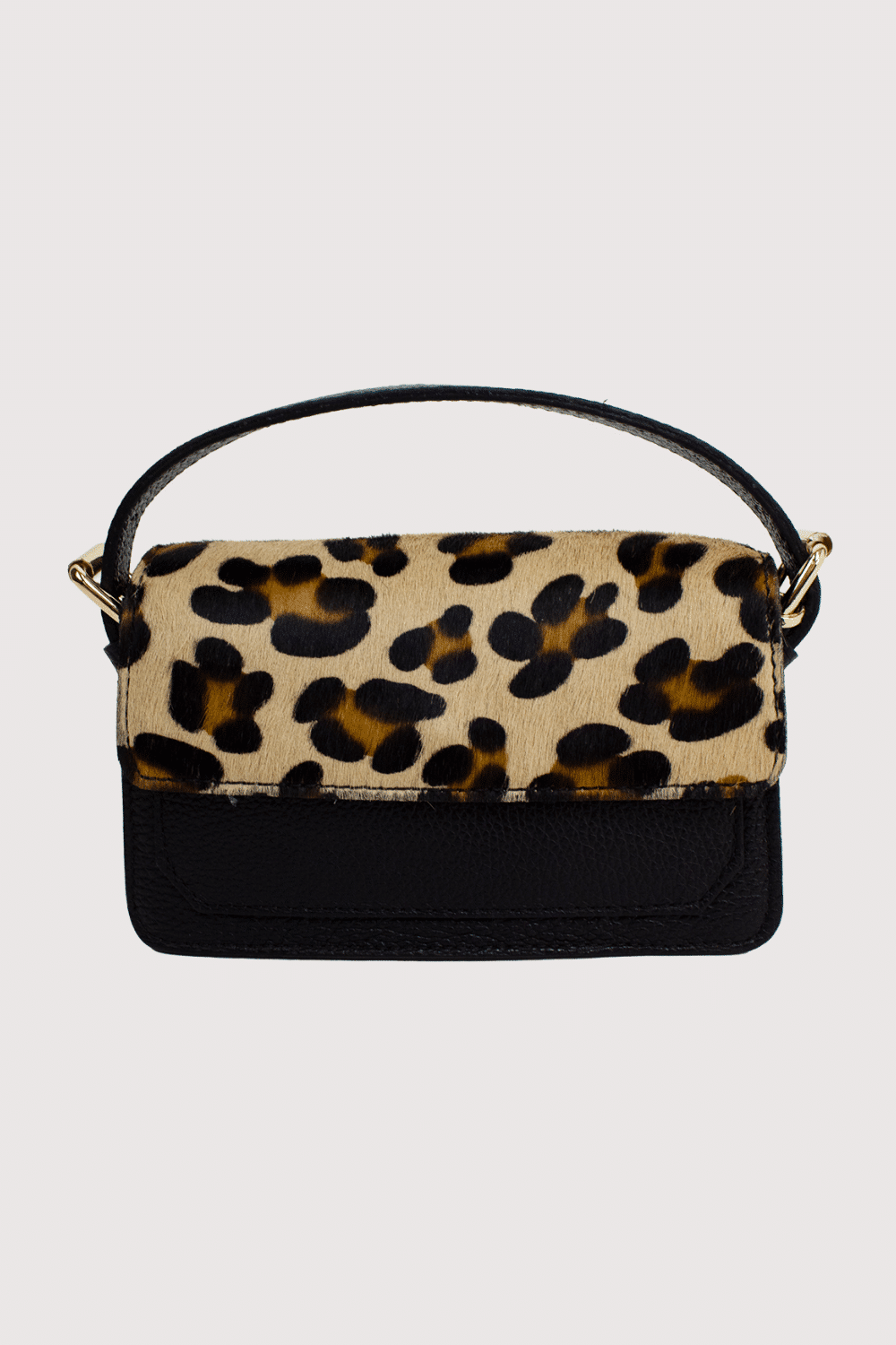 Italian Leather Animal Hide Shoulder Bag