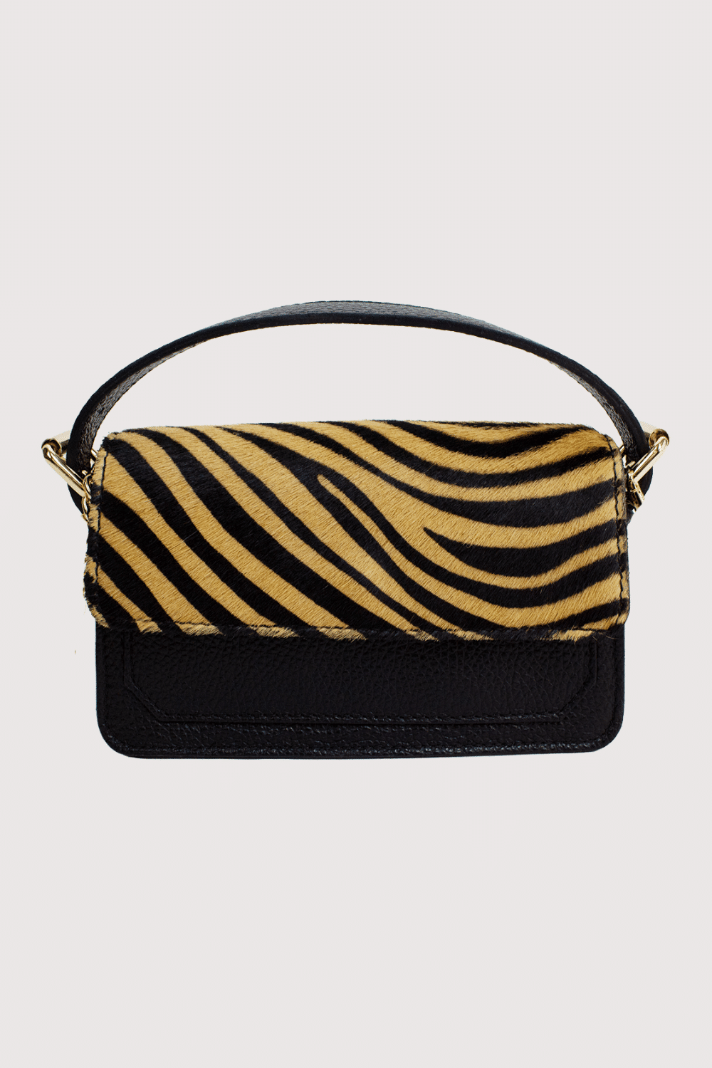 Italian Leather Animal Hide Shoulder Bag