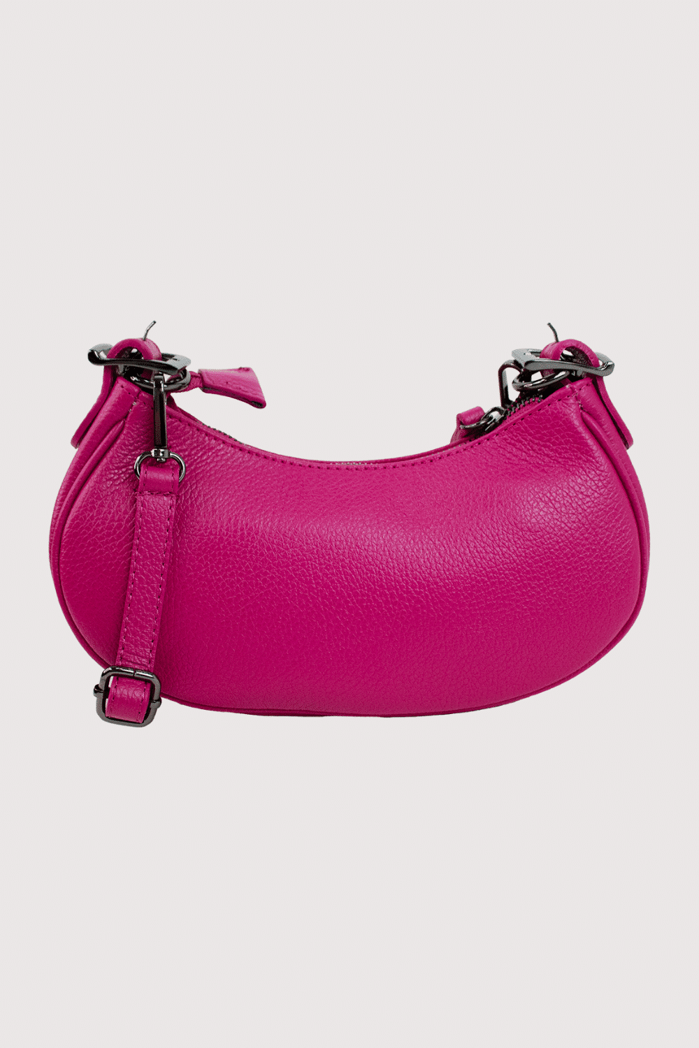 Italian Leather Crescent Handbag