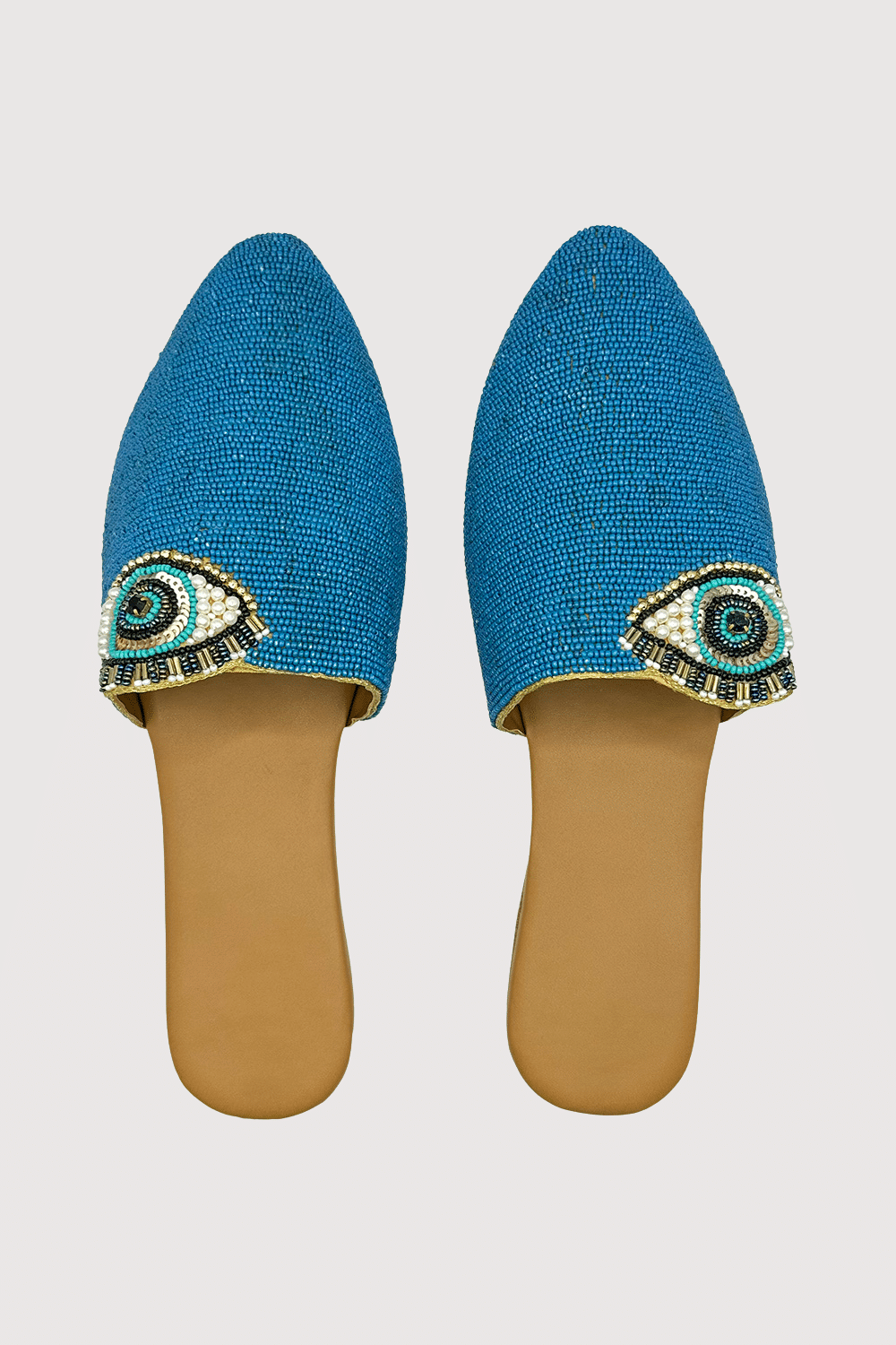 Beaded Mules Slippers