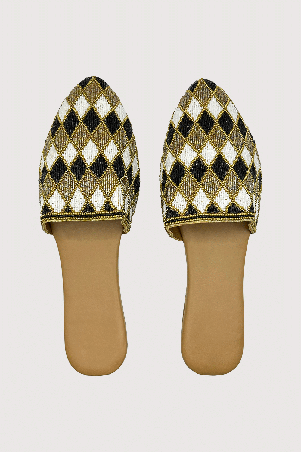 Beaded Mules Slippers