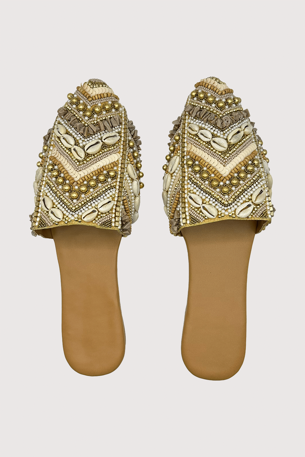 Beaded Mules Slippers