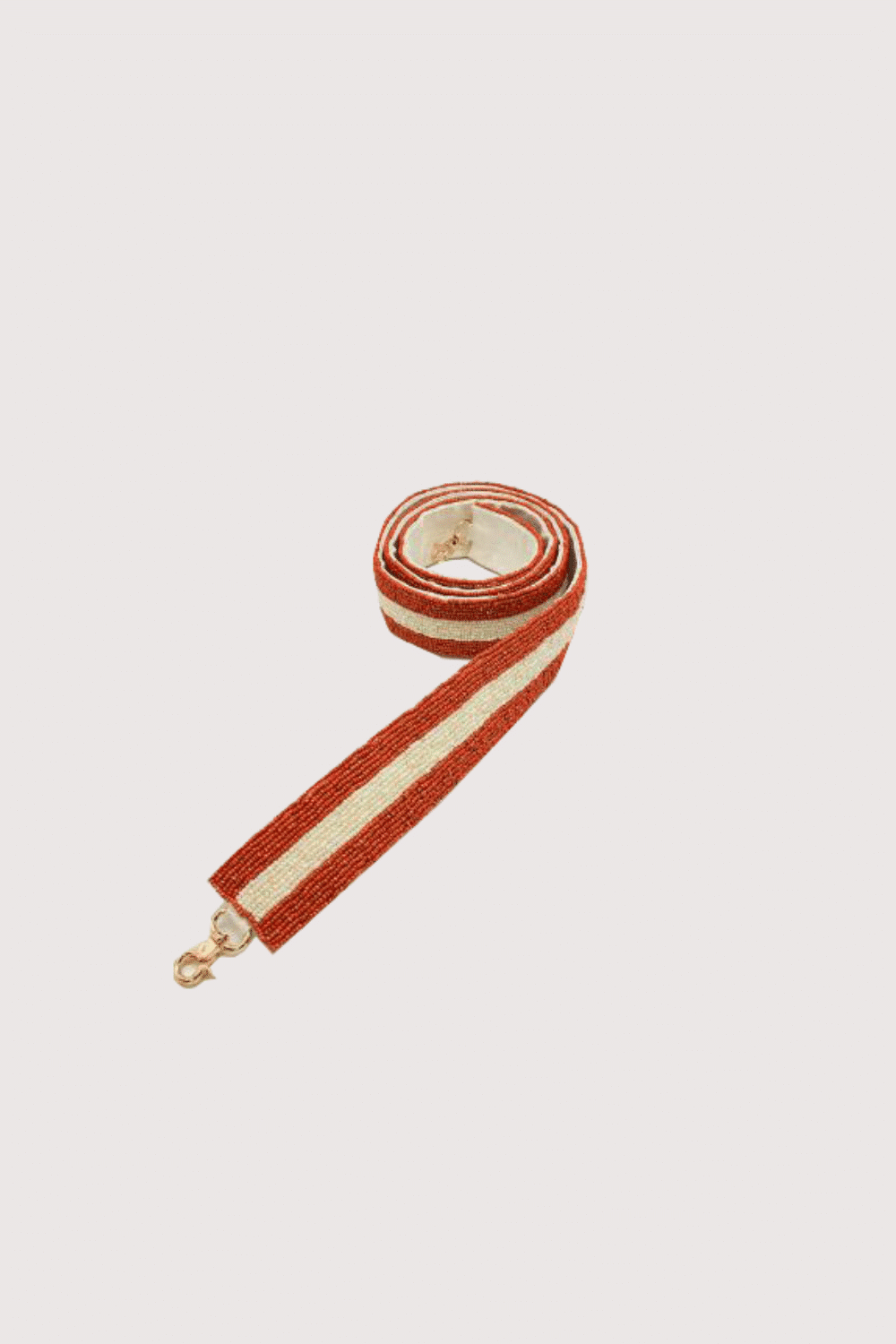 Orange And Cream Beaded Strap