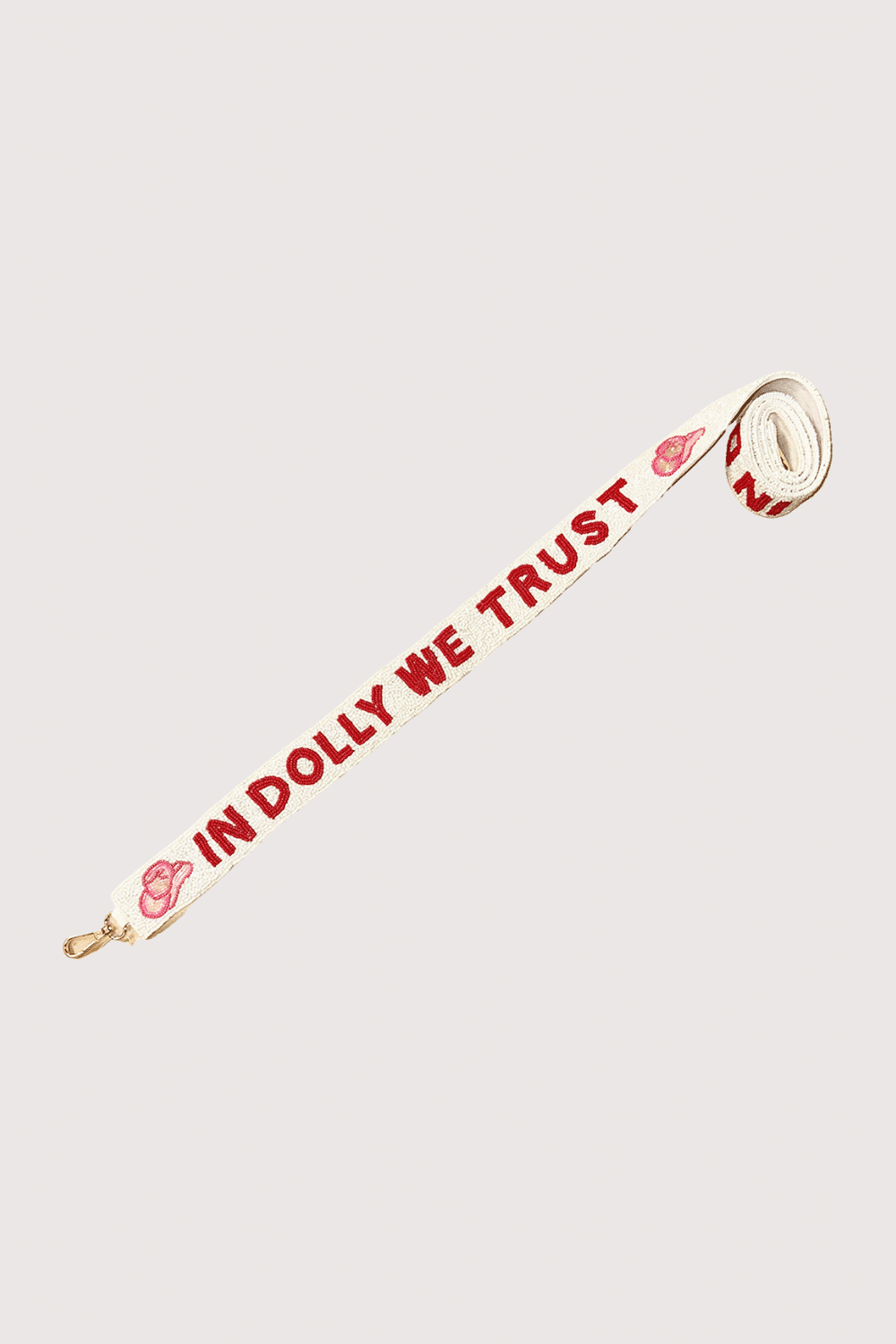 In Dolly We Trust Beaded Pouch