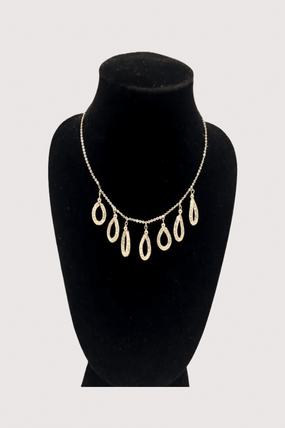 Crystal Mesh Gold Necklace