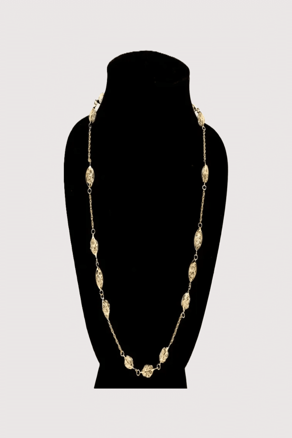 Crystal Mesh Gold Necklace